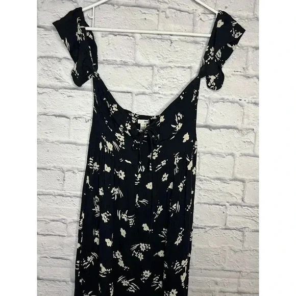AMUSE SOCIETY Regency Off the Shoulder Midi Dress Floral Print size XS - Picture 5 of 11